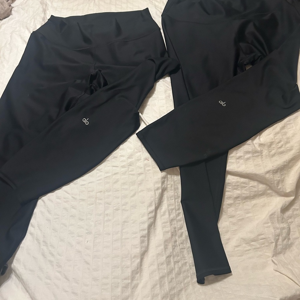 ALO Yoga Jet Black Leggings airlift bundle